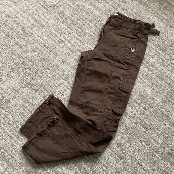 LOFT Pants - Ann Taylor LOFT Brown Cargo Utility Pants - Petite